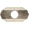 Ekena Millwork Chrysler Architectural Grade PVC Pierced Medallion, 30"W x 15"H x 7 7/8"ID x 1"P, Antiqued Pale Gold CMPP30X15CSAPG - alternate 1